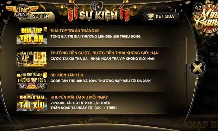 Khuyến mãi: Code tân thủ 10K, thưởng 100% nạp đầu Người chơi được nhận phần thưởng siêu hấp dẫn