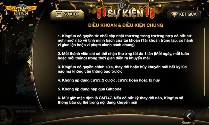 Chi tiết khuyến mãi: Hoàn trả bắn cá mỗi ngày