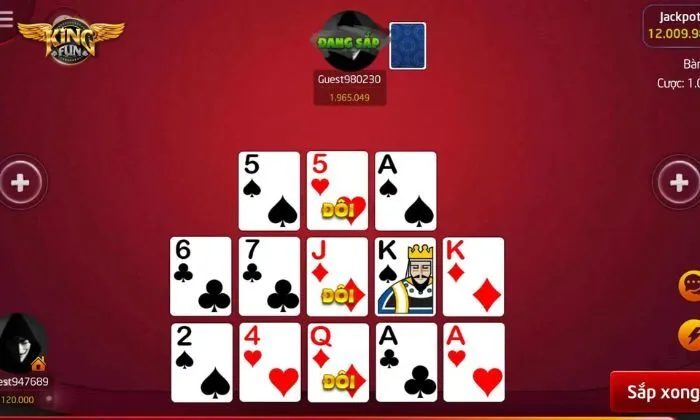 Chú ý đến cách sắp xếp bài trong chơi Mậu Binh